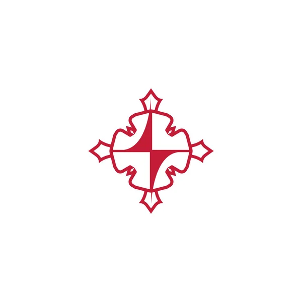 Bouclier Royal Logo Défense Pouvoir Icône Symbole — Image vectorielle