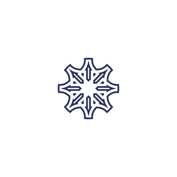 Jednoduchý Symbol Oděvní Průmysl Jednoduché Logo Pro Textilní Použití — Stockový vektor