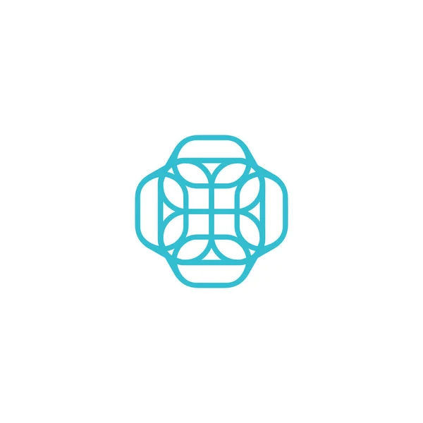 Eenvoudige Symbool Kledingindustrie Eenvoudig Logo Voor Textiel Gebruik — Stockvector