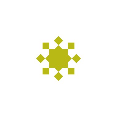 Anadolu Kültür Motifi Soyut Halı ve Halı Desenli Logo Türk Tasarım Şablonu Vektörü a169