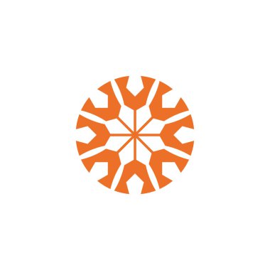 Anadolu Kültür Motifi Soyut Halı ve Halı Desenli Logo Türk Tasarım Şablonu Vektörü a44