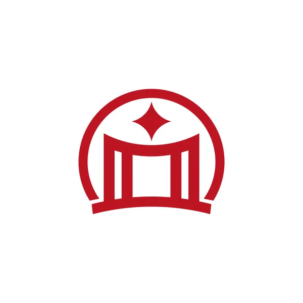 Logotipo Educação Para Escolas Logotipo Simples Ícone Escola — Vetor de Stock