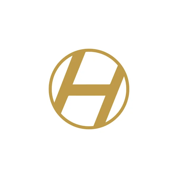 Hロゴデザイン簡単キャッチーなHシンボル2 — ストックベクタ