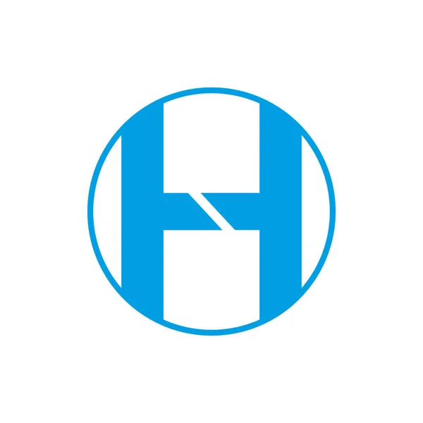 Hロゴデザイン簡単キャッチーなHシンボルAa3 — ストックベクタ