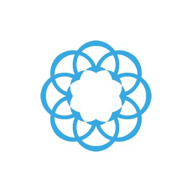 Biçim Lüks Fikir Deseni Eşsiz Renkli Mandala Logosu Tasarım Şablonu A-15