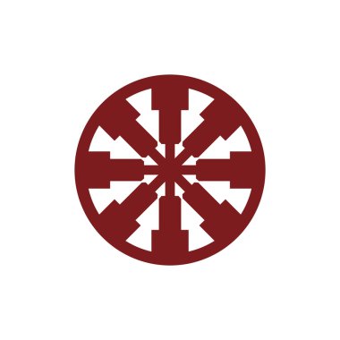 Biçim Lüks Fikir Deseni Eşsiz Renkli Mandala Logosu Tasarım Şablonu A65