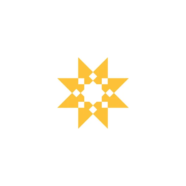 Biçim Lüks Fikir Deseni Eşsiz Renkli Mandala Logo Tasarımı Şablon — Stok Vektör