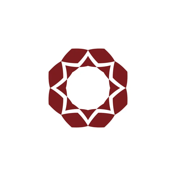 Biçim Lüks Fikir Deseni Eşsiz Renkli Mandala Logo Tasarımı Şablon — Stok Vektör