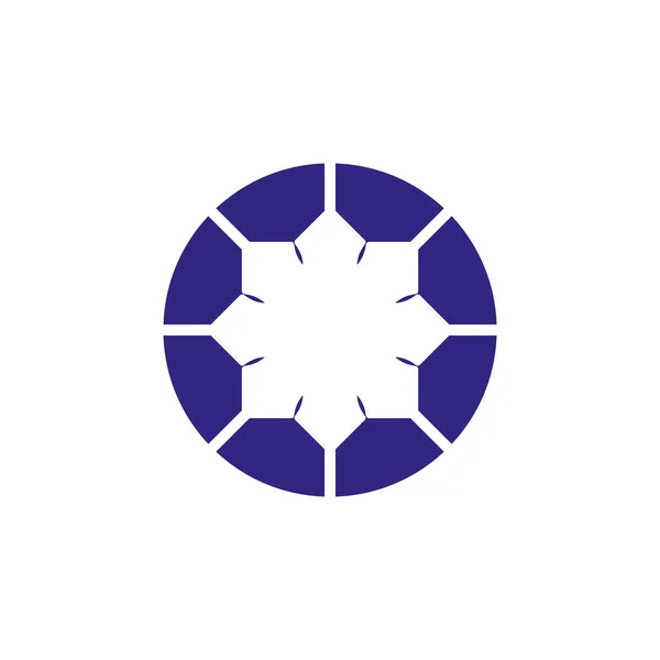 Biçim Lüks Fikir Deseni Eşsiz Renkli Mandala Logosu Tasarım Şablonu — Stok Vektör