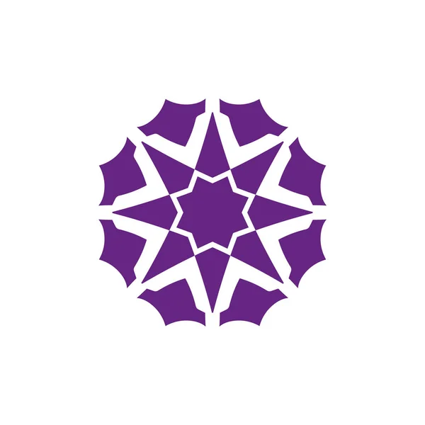 Stijl Luxe Idee Patroon Uniek Kleurrijk Abstracte Mandala Logo Design — Stockvector