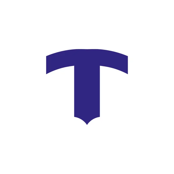 Tロゴデザイン簡単キャッチーなTシンボルA1 — ストックベクタ