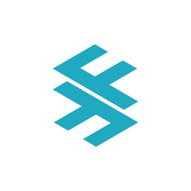 Modern yaratıcı harf FF logosu Soyut iş logosu Yaratıcı Dinamik logo