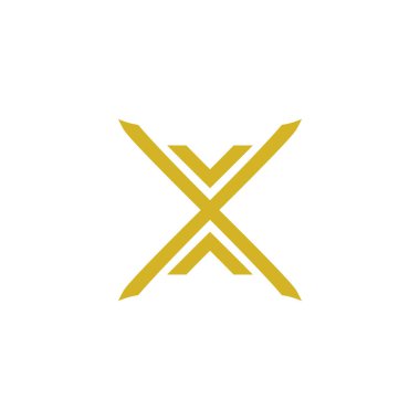 Modern yaratıcı harf X logosu Soyut iş logosu Yaratıcı dinamik logo
