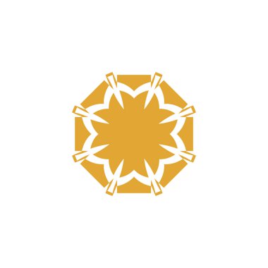 Premium monogram logosu Lüks hat logoti Evrensel sembol vektör tasarımı