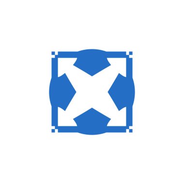 Vektör simgesi 4 köşeli şans sembolü iyi niyet logosu