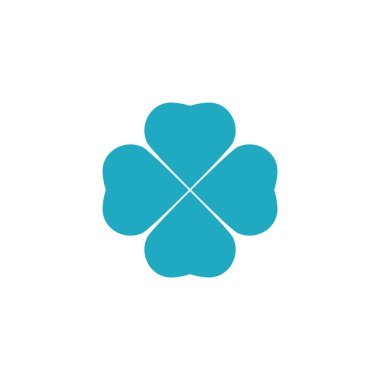 Vektör simgesi 4 köşeli şans sembolü iyi niyet logosu