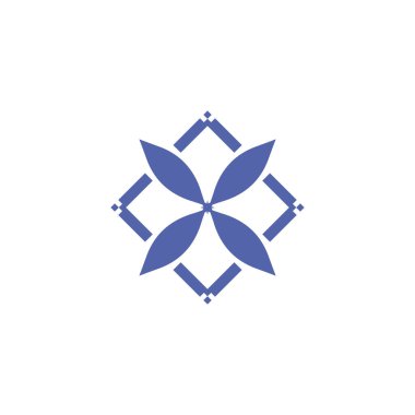 Vektör simgesi 4 köşeli şans sembolü iyi niyet logosu