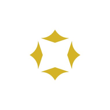 Köşeleri sivri olan vektör simgesi