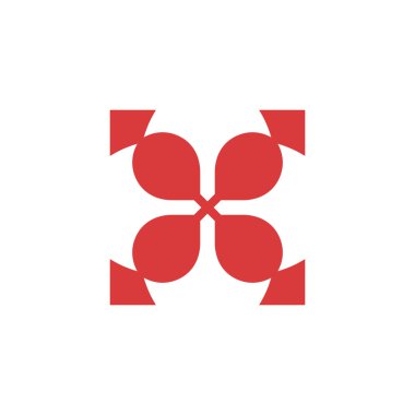 Köşeleri sivri olan vektör simgesi