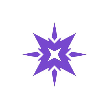 Köşeleri sivri olan vektör simgesi