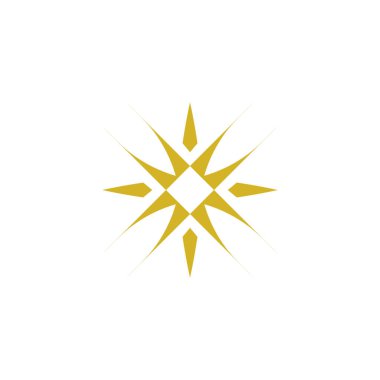 Köşeleri sivri olan vektör simgesi