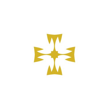 Köşeleri sivri olan vektör simgesi