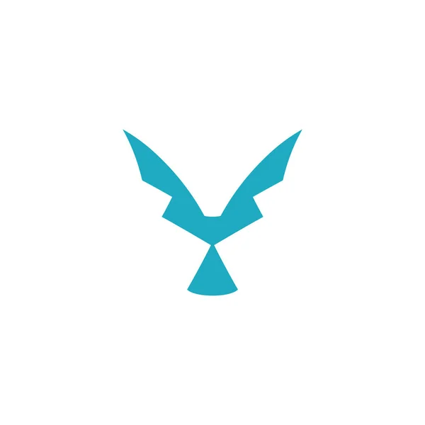 Logotipo Pássaro Ícone Vetor Símbolo Sorte Voando Símbolo Pássaro — Vetor de Stock