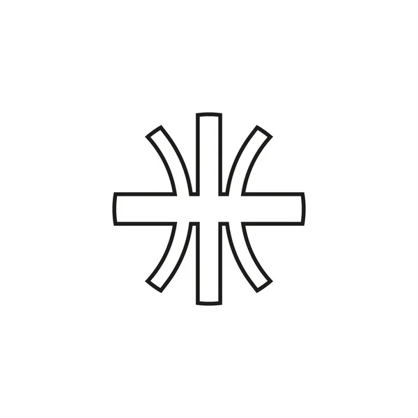 Logotipo Línea Lujo Logotipo Símbolo Universal Icono Vector Diseño — Archivo Imágenes Vectoriales