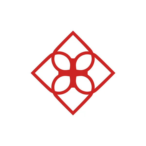 Premium Monogramm Logo Luxus Linie Logo Universelles Symbol Symbol Vektor — Stockvektor