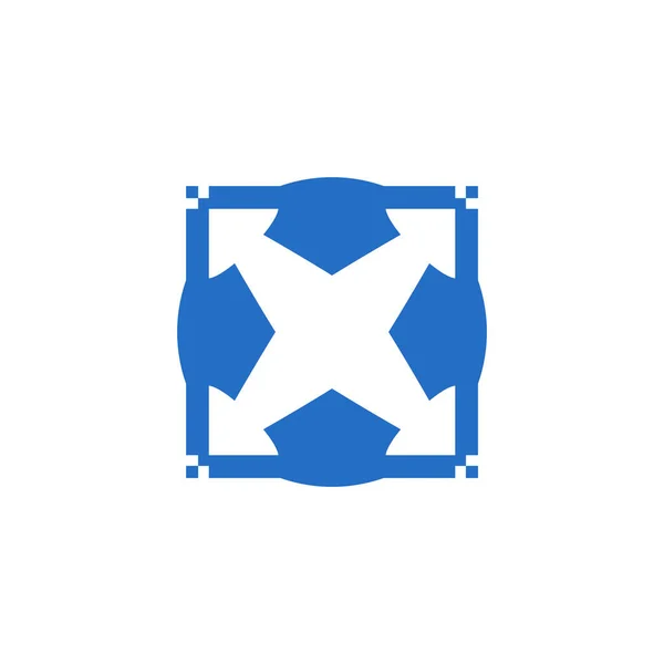 Icona Vettoriale Angoli Simbolo Fortuna Buone Azioni Logo — Vettoriale Stock