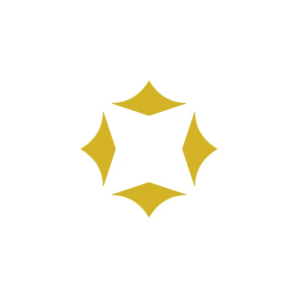 Vektor Symbol Einfaches Logo Mit Spitzen Ecken — Stockvektor