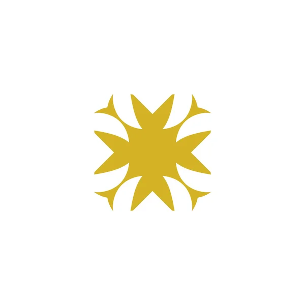 Vektor Symbol Einfaches Logo Mit Spitzen Ecken — Stockvektor