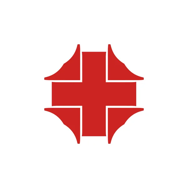 Ikon Vektor Logo Sederhana Dengan Sudut Runcing - Stok Vektor