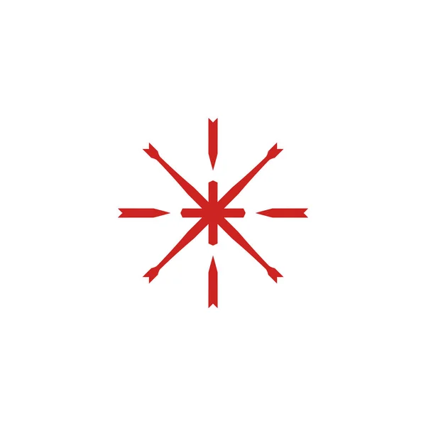 Icono Vector Logotipo Simple Con Esquinas Puntiagudas — Archivo Imágenes Vectoriales