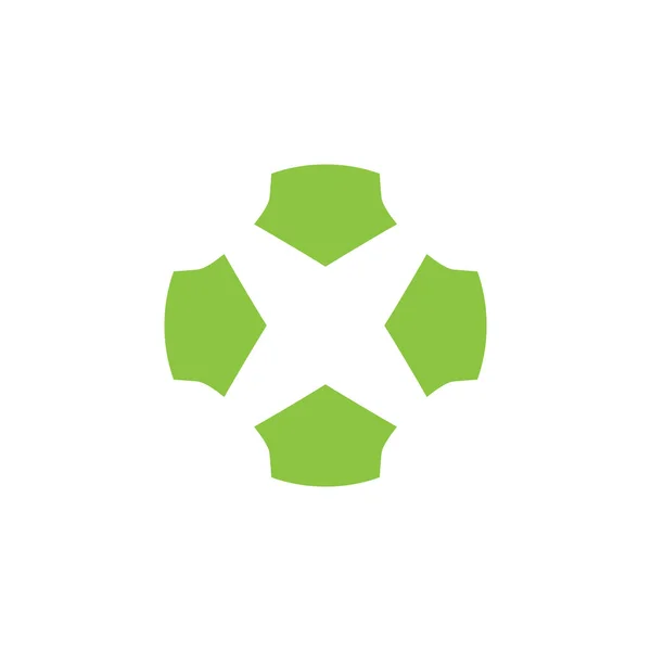 Ícone Vetor Logotipo Simples Com Cantos Pontiagudos —  Vetores de Stock
