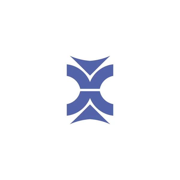 Ikona Wektorowa Proste Logo Narożnikami Spiczastymi — Wektor stockowy