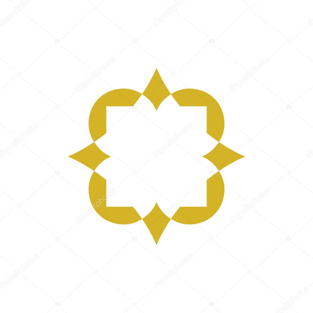 Premium monogram logo Luxury line logotype Universal symbol icon vector design