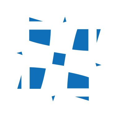 dört köşe şanslı logo simgesi simgesi