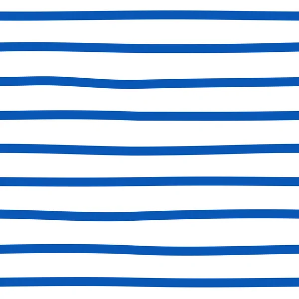 Vektorově Modrý Monochromatický Bezešvý Pruhovaný Vzor Pozadí Kawaii Royalty Free Stock Ilustrace