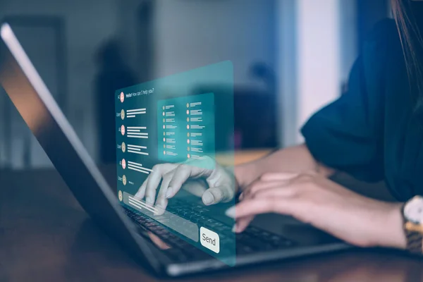 Yapay Zeka 'nın teknolojisi ve yapay zeka uygulaması kullanan insanları sohbet ve kontrol teknolojisi, daha ileri düzeyde otomatik zeka..