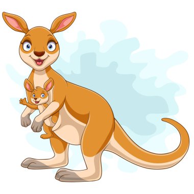 Bebek Joey ile çizgi film mutlu kangurular