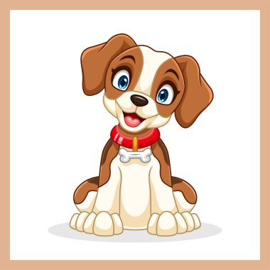 Çizgi film mutlu av köpeği cinsi.