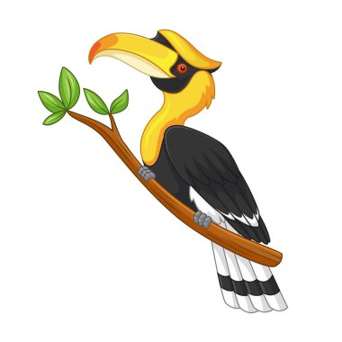 Dalda çizgi film boynuzu var.