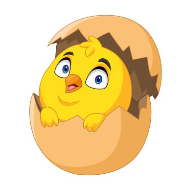 Yumurtadan doğan çizgi film pilici.