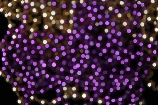 Purple and Gold Abstract Blurred Bokeh Background