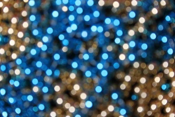 Abstract Blurred Background Blue Gold Bokeh — Stock Fotó