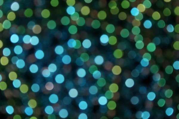 Green Blue Abstract Blur Bokeh Background — Stockfoto