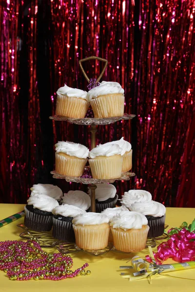 Cupcakes White Icing Table Party Event — Stock Photo, Image