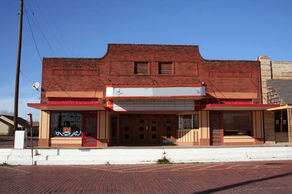 Edificio Teatro Histórico Ubicado Este Rural Texas Punto Testamentos — Foto de Stock