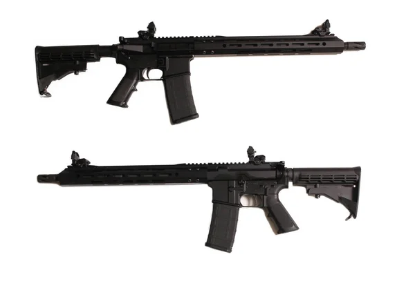 Type Aanvalswapen Geïsoleerd Wit Links Rechts Uitzicht — Stockfoto